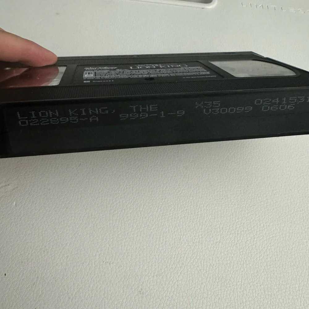 Walt Disney The Lion King VHS tape